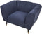 ORSTA - Fauteuil - Donkerblauw - Polyester