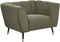 ORSTA - Fauteuil - Groen - Polyester