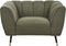 ORSTA - Fauteuil - Groen - Polyester