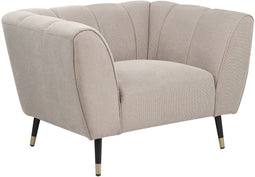 ORSTA - Fauteuil - Taupe - Polyester