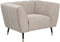 ORSTA - Fauteuil - Taupe - Polyester
