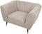 ORSTA - Fauteuil - Taupe - Polyester