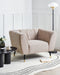 ORSTA - Fauteuil - Taupe - Polyester
