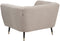 ORSTA - Fauteuil - Taupe - Polyester