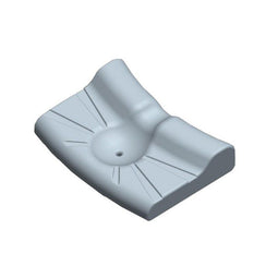 Orthopedic pillow with head contouring