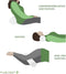 Orthopedisch traagschuim neksteun kussen - anti-allergisch hypoallergeen - afneembare overtrek met ritssluiting - bamboeviscose kussensloop - 16 x 48 cm