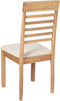 ORTLEY - Eetkamerstoel set van 2 - Lichtbeige - Hout