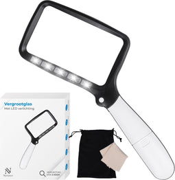 Nuvance Vergrootglas - Loeplamp - LED Verlichting 2,5x vergroting - 8,4 cm breed