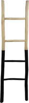 HSM Collection-Decoratieve Ladders S/2 -45x4x150-Naturel/Zwart-Teak