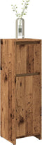 vidaXL - Badkamerkast - 30x30x95 - cm - bewerkt - hout - oud - houtkleurig