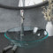 vidaXL - Wastafel - met - kraan - en - pop-up - afvoer - gehard - glas - transparant