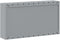 vidaXL - Gereedschapskast - Muurbevestigd - Zwart - 100x20x55 - cm - Staal