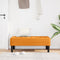 vidaXL - Donker - Gele - Zitbank - 113x57x39 - cm - Stof