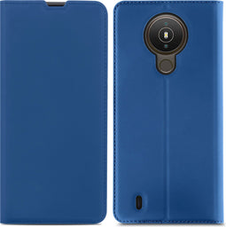 iMoshion Hoesje Geschikt voor Nokia 1.4 Hoesje Met Pasjeshouder - iMoshion Slim Folio Bookcase - Donkerblauw
