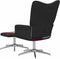 vidaXL Relaxstoel met voetenbank patchwork stof
