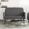 vidaXL - Bankje - 107x80x81 - cm - kunstleer - grijs
