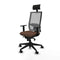 Bureaustoel met hoofdsteun Piqueras y Crespo 1D066N1 Donkerbruin