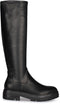 POSH by Poelman Cybele - Hoge stretch laarzen - Snakeprint - Zwart
