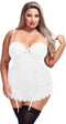Baci Lingerie Top en string set -XL/XXL- BUSTIER AND GSTRING Wit
