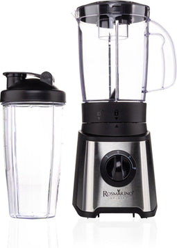 Rosmarino Infinity Mix & Go Blender - 700 ml - incl. 'to go' beker - smoothiemaker - ook geschikt voor ijs crushen - BPA-vrij - beker geschikt voor vaatwasser - zilver