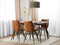 LISLE - Eetkamerstoel - Bruin - Polyester