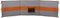 vidaXL - Windscherm - camping - waterdicht - 490x123 - cm - grijs - en - oranje