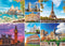 King - Collage 1000 puzzelstukjes - Steden - Multicolor