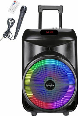 Trolleyluidspreker - INOVALLEY - KA122 - 700 W - Bluetooth - Verlicht