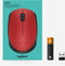 Logitech M330 Silent Plus - Draadloze Muis - 90% stiller - Rood