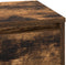 vidaXL - Nachtkastje - met - LED - in - Gerookt - Eiken - 71x34.5x75 - cm - Geperst - Hout