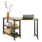 SoBuy Draaibare Bijzettafel - 133x30x69 cm - 6 wielen - Zwart