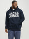 JACK&JONES PLUS JJECORP LOGO SWEAT HOOD NOOS - Heren Hoodie - Geborstelde stof - Maat EU3XL US1XL