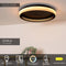 Lucide ESTREJA - Plafonnière - Ø 40 cm - LED 3 StepDim - CCT 2500K/3000K - Zwart