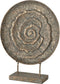 Ornament op voet - ornament op sokkel - bruin antiekgoud 52cm