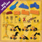 KidzKraze® Bouwwereld - Speelzand 1,6 kg - 6 graafmachines 6 zandvormpjes - Bruin
