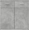 vidaXL - Dressoir - 79x38x80 - cm - bewerkt - hout - betongrijs