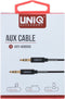 UNIQ Accessory Audiokabel Anti-Winding AUX - Zilver