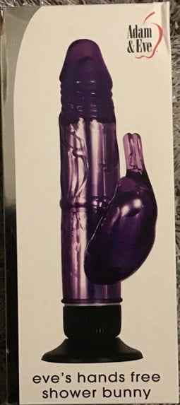 Adam & Eve Eve's Hands Free Shower Bunny Rabbit Vibrator Paars
