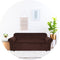 Hilvard - Bankhoes 3 zitsbanken - Velvet - Donkerbruin - (185 - 230 cm)