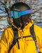 Skihelm Heren Dames Zwart M/L met Verstelbare Maat en Ventilatie voor Wintersport