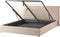 LAVAUR - Bed met opbergruimte - Taupe - 180 x 200 cm - Bouclé