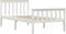 vidaXL - Bedframe - massief - grenenhout - wit - 100x200 - cm