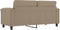 vidaXL - Tweezitsbank - 140 - cm - microvezelstof - taupe