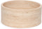 MOOISA - Fruitschaal - Travertine 24x10cm - rond marmer dienblad - vierkant marmer dienblad - decoratie schaal - tapasplank - serveerplank