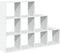 vidaXL - Kamerscherm - / - boekenkast - 3-laags - 137,5x29x103,5 - cm - hout - wit