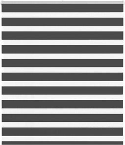 vidaXL - Zebra - rolgordijn - 120x100 - cm - stofbreedte - 115,9 - cm - zwart