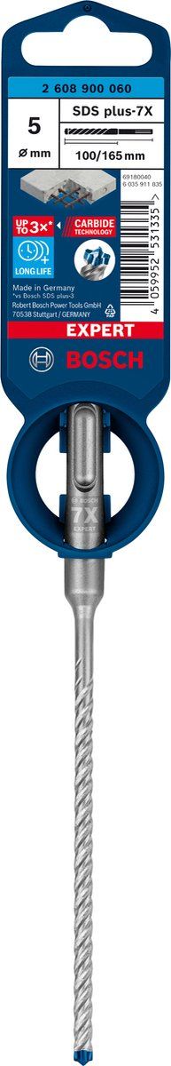 Bosch SDS plus-7X - Hamerboor - 4 snijkanten - Langdurige prestaties