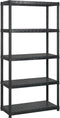 vidaXL - Opbergrek - 5-laags - 340x40x185 - cm - kunststof - zwart