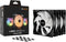 be quiet! LIGHT WINGS LX - Case Fan - 120mm - 87.5 cfm - 1600 rpm - 25.5 dBA - ARGB LED - zwart (3-pack)