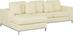OSLO - Hoekbank - Beige - Rechterzijde - 270 cm - Leer